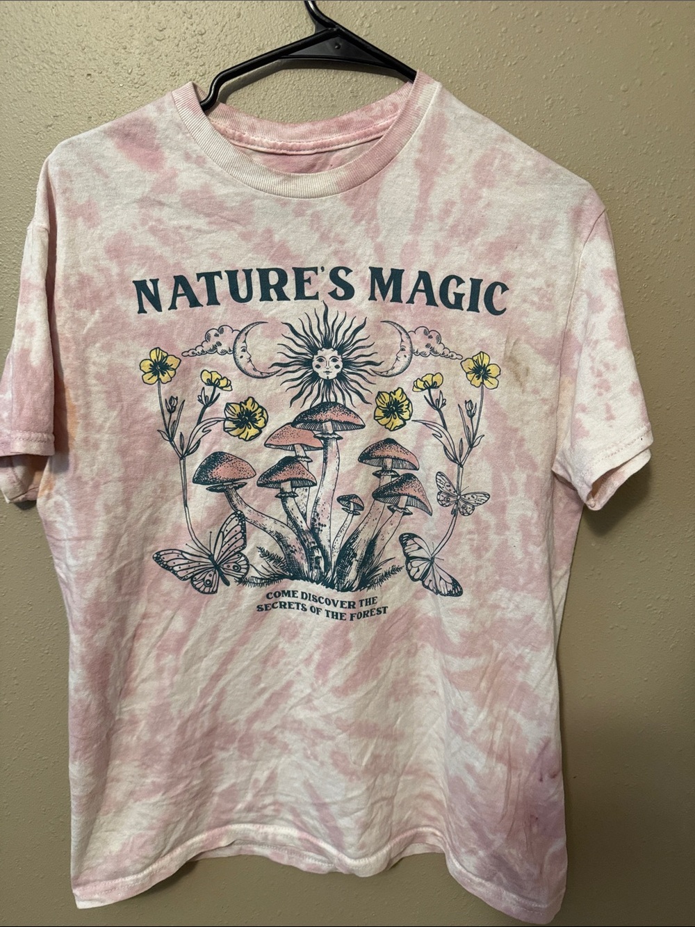 Cold Crush Pink Tie-Dye Logo Tee